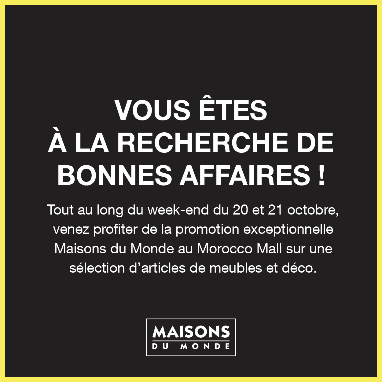 MAISONS DU MONDE MOROCCO MALL!