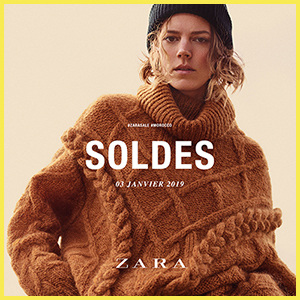 SOLDES A PARTIR DU 3 JANVIER 2019 DANS VOS MAGASINS ZARA