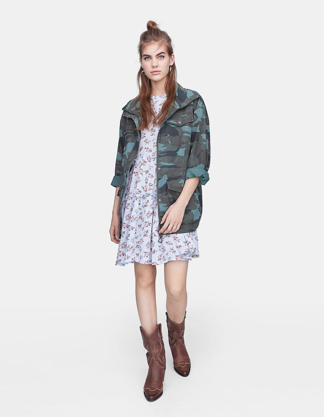 Robe fleurie stradivarius 