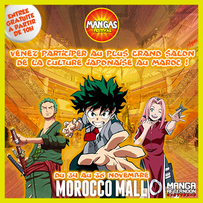Coup d'envoi de la 3 éme édition du Manga Festival au Morocco Mall ! 