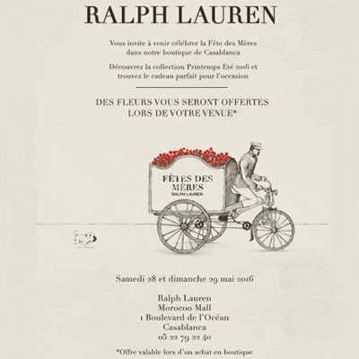 Ralph Lauren vous invite à venir célébrer la Fête des Mères